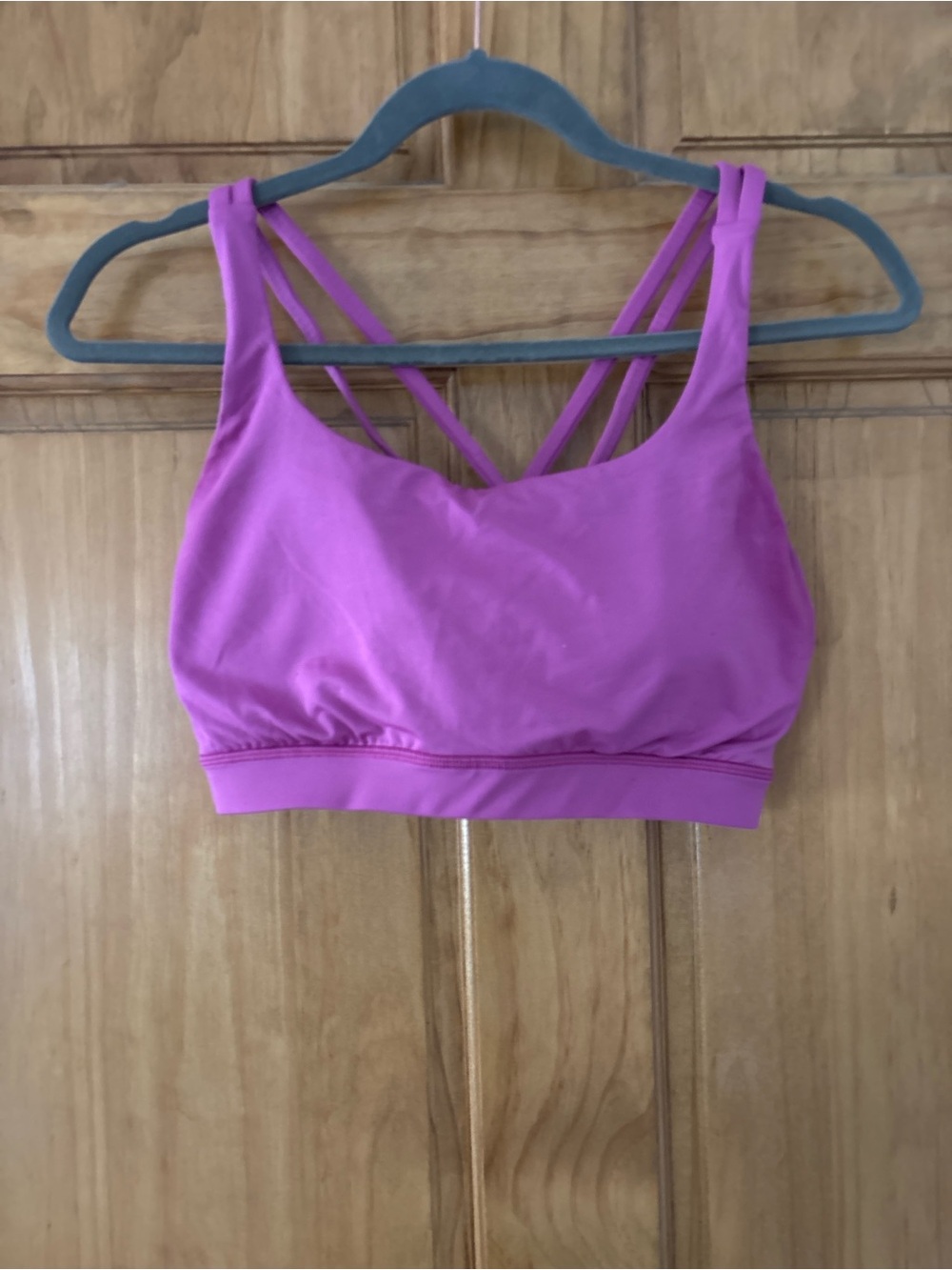 Lululemon Women's Strappy Sports Bra - Magenta Pink